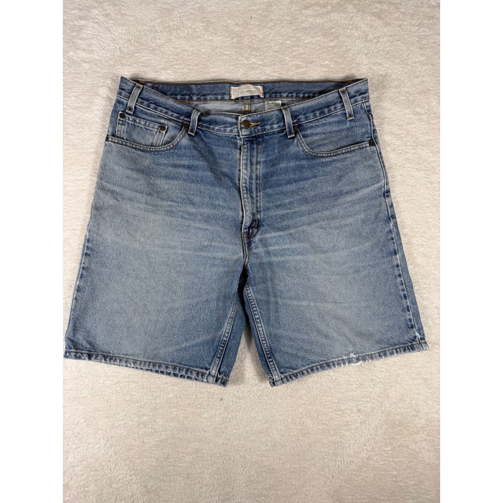 Levi Strauss Signature Denim Shorts Mens 38 Blue y2k Relaxed‎ Fit Casual